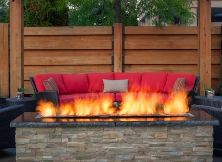 Linear Gas Fire Feature